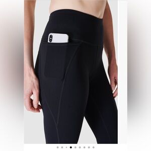 Sweaty Betty Black Power 30" Bootcut Workout Trousers Pants